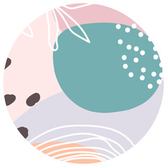 Pastel abstract circle background