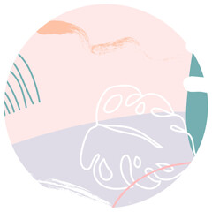 Pastel abstract circle background