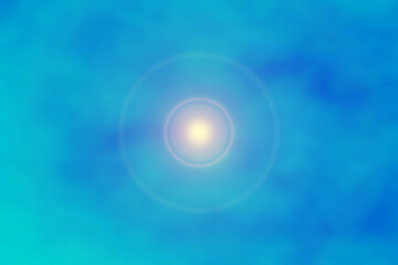 青いフレアのグラフィック素材