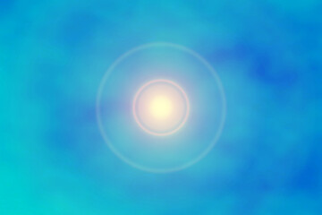 青いフレアのグラフィック素材