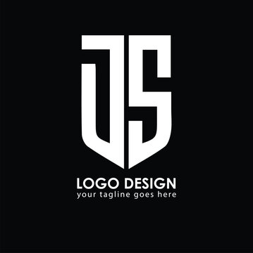 JS JS Logo Design, Creative Minimal Letter JS JS Monogram