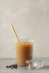 Cold drink for refreshing - ice coffee. Fresh summer drink
