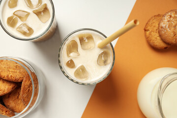 Cold drink for refreshing - ice coffee. Fresh summer drink