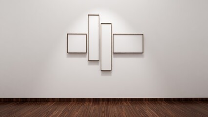 blank frames in the gallery 3D rendering