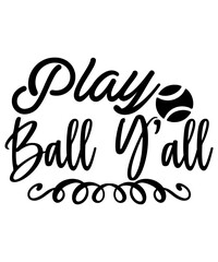 Baseball vector typography design