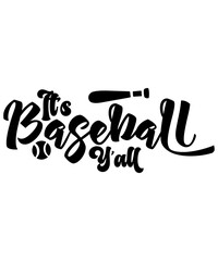 Baseball vector typography design