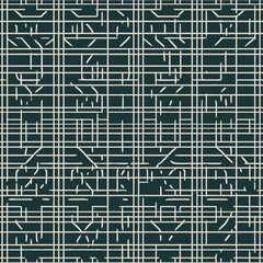 Galactic Groove: A Seamless Pattern of Space Dots and Simplified Geometric Forms