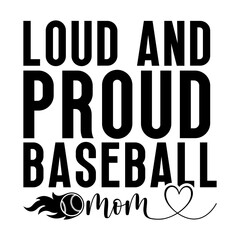 Baseball vector typography design