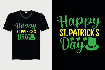 Happy St. Patrick's Day - T-shirt Design, Vector Graphic, Vintage, Typography, T-shirt Vector
