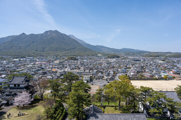 Obraz premium 島原城 - 天守閣からの眺望