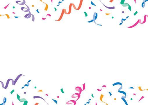 パーティーの紙吹雪・キャンペーン素材