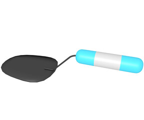 3d icon of cement scoop