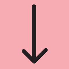 Arrow icon vector illustration.