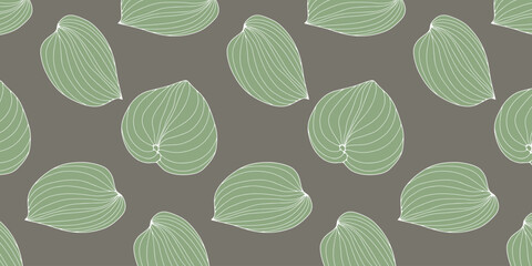 Vector tropical seamless pattern with green leaves. Pattern for textiles, wrapping paper, covers, wallpapers