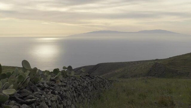 Atardecer Teno Alto vistas a La Gomera