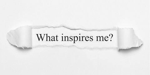 Fototapeta premium What inspires me? 