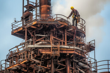 engineer worker at heightsarchitecture