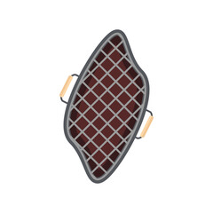 Iron Pan Grill Stove Basic Shape For Barbeque Beef Smoked Roasts Steak Cooked Meat
