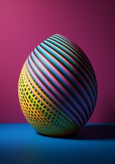 Obraz premium landmark modern art city sculpture architecture line installation design contemporary. Generative AI.