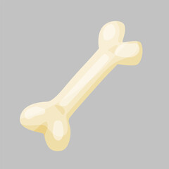 Bone for dog. Vector cartoon illustraion. Isolated on white.
