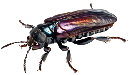 Beetle isolated on transparent background. 3D render.
