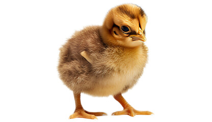 Obraz premium baby chicken, isolated on transparent background cutout