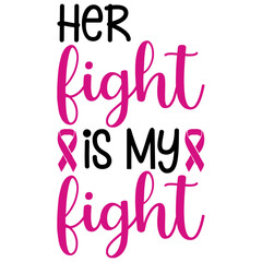 Fototapeta premium Breast cancer vector typography design
