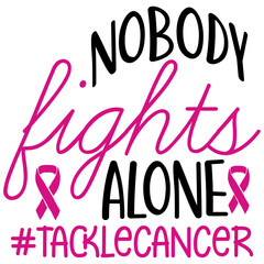 Breast cancer vector typography design