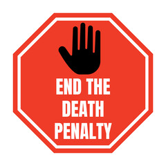 End the death penalty symbol icon