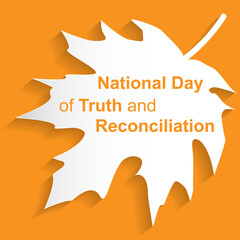 Fototapeta na wymiar National day of truth and reconciliation design