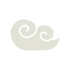 Obraz premium cloud in flat trendy style. simple shapes, vector illustration. concept icons for weather conditions