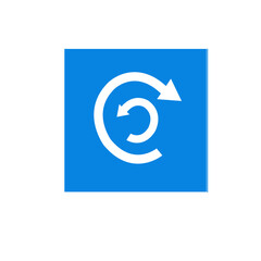 Panneau code de la navigation en eaux int&eacute;rieures: Indication d'une aire de virage