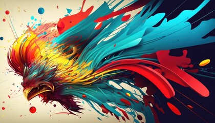 vibrant colorful artistic background