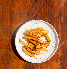 chips on a plate