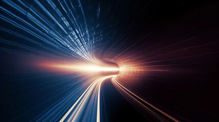 Fototapeta na wymiar Light abstract tunnel 
