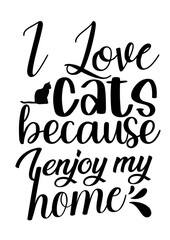 Fototapeta premium Cat lettering quote design