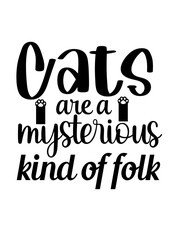 Cat lettering quote design