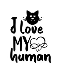 Cat lettering quote design