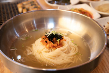 Korea traditional noodles food. Banquet Noodles
