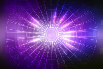 2d illustration Abstract futuristic electronic circuit technology background