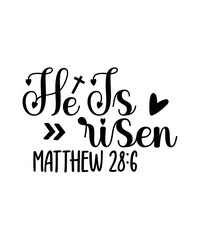 Christian easter isolated typography design