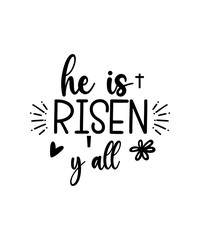 Christian easter isolated typography design