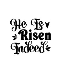 Christian easter isolated typography design