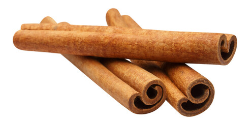Delicious cinnamon sticks cut out
