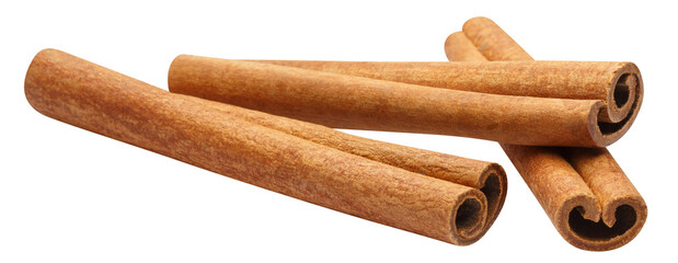 Delicious cinnamon sticks cut out