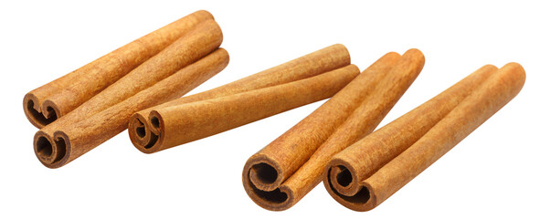Delicious cinnamon sticks cut out