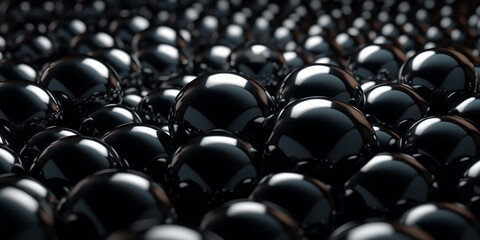 Fototapeta premium Conceptual Black spheres background