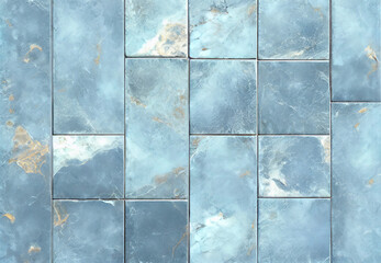 wall blue stone marble texture background. Generative AI