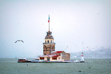 Maiden's Tower in winter