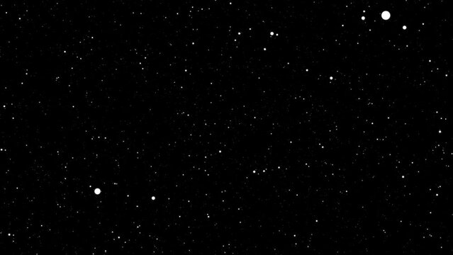 4K White Particles Zoom, Animation of Seamless Loop.